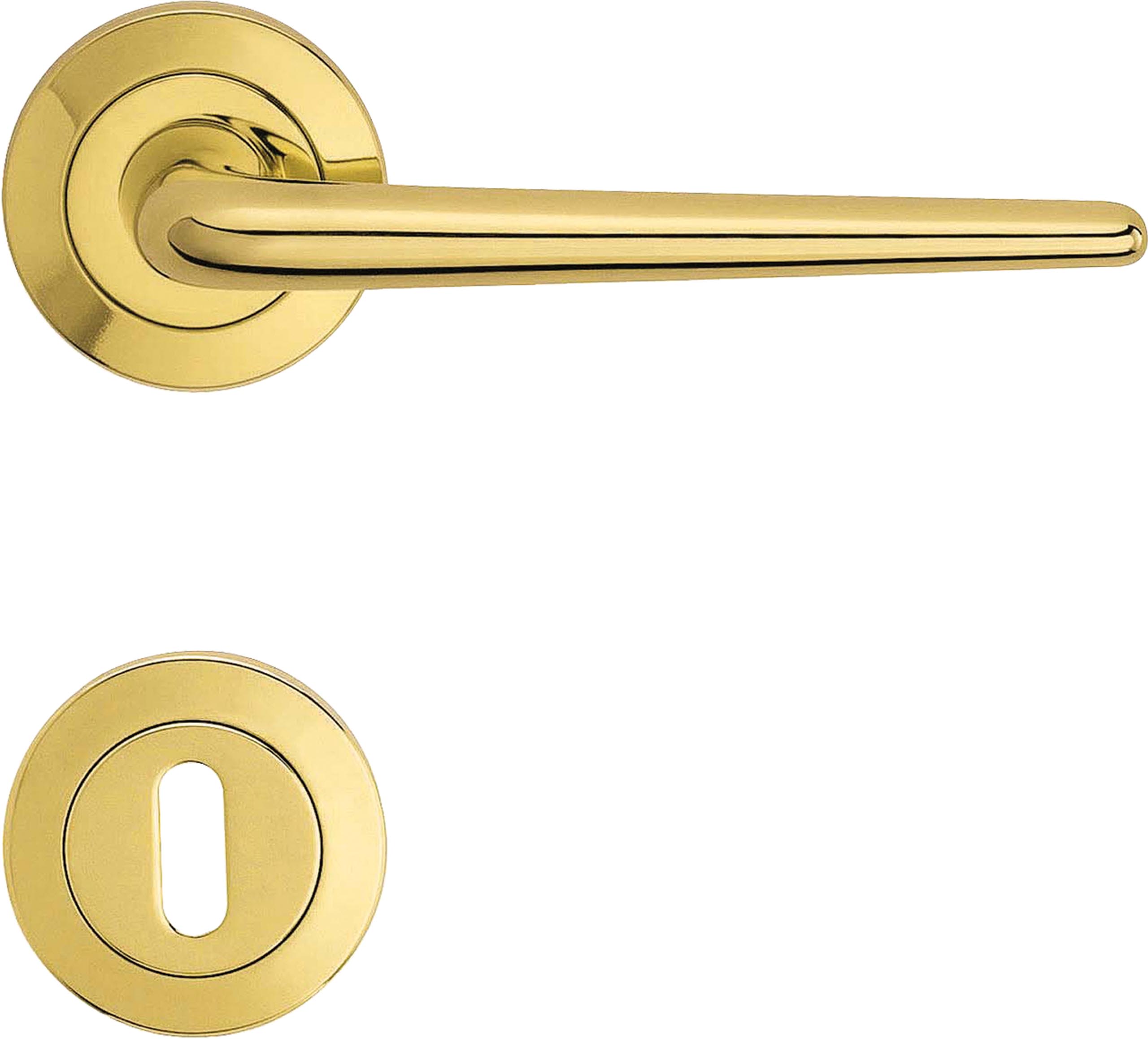 Door handle on rose art.102 - Linea Calì