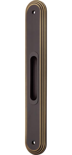 Uchwyt wpuszczany do drzwi przesuwnych na długim szyldzie art.1670 - Linea Calì