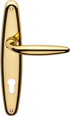 Door handle on plate art.810 - Linea Calì