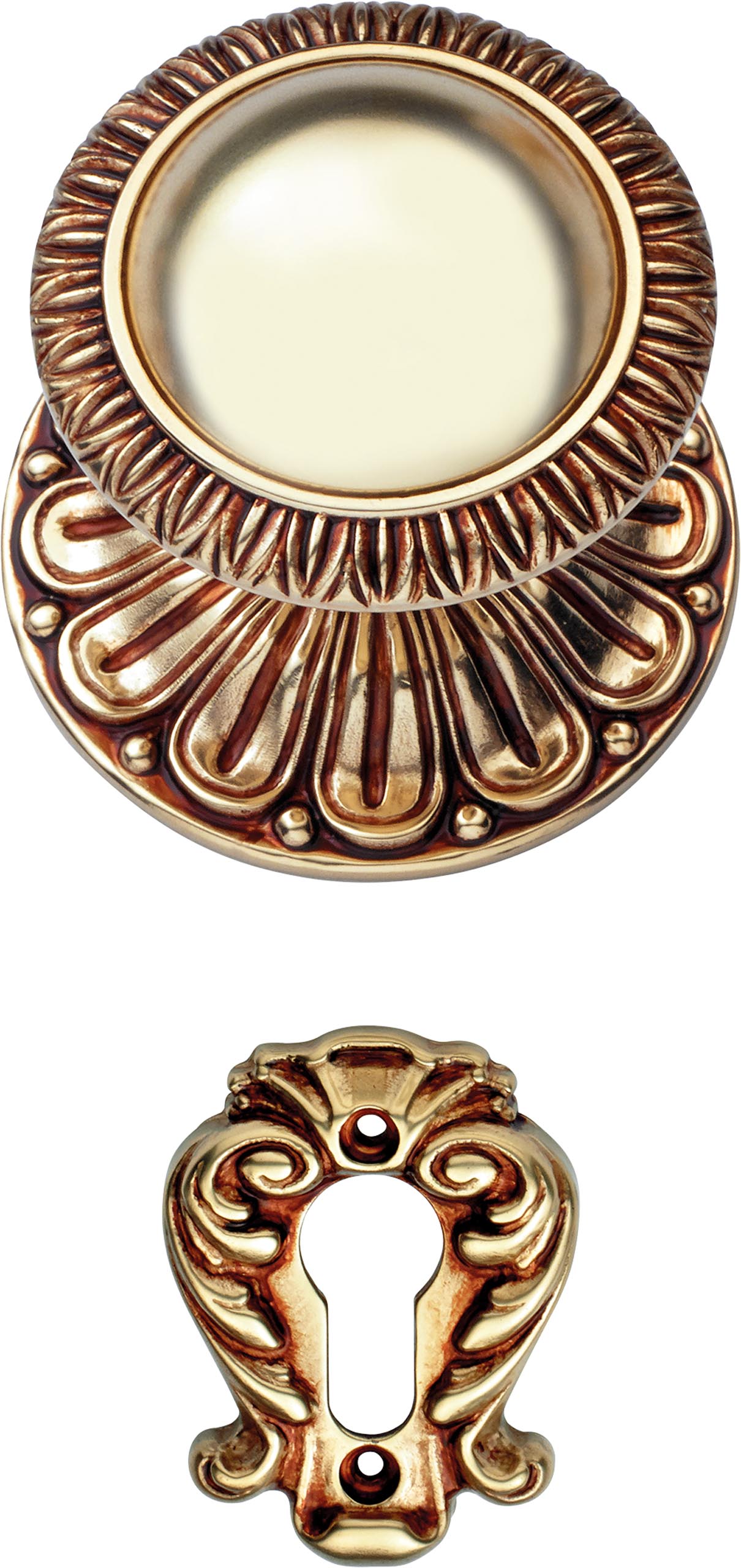 Поворотный кноб на большой розетке art.1540 - Linea Calì