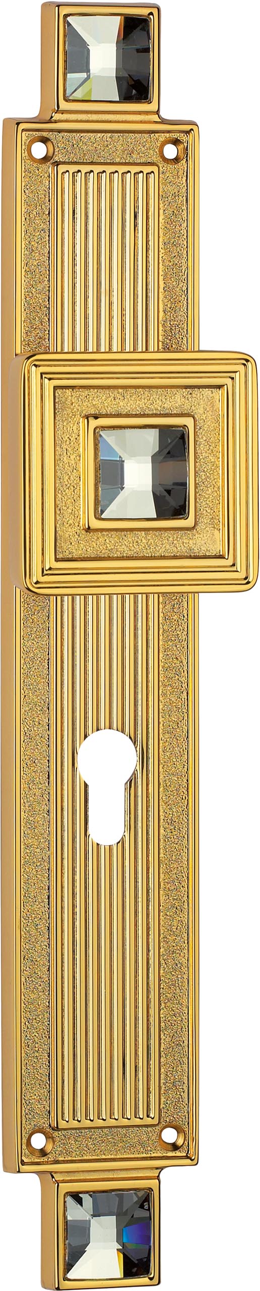 Pomolo fisso con placca art.1056 - Linea Calì