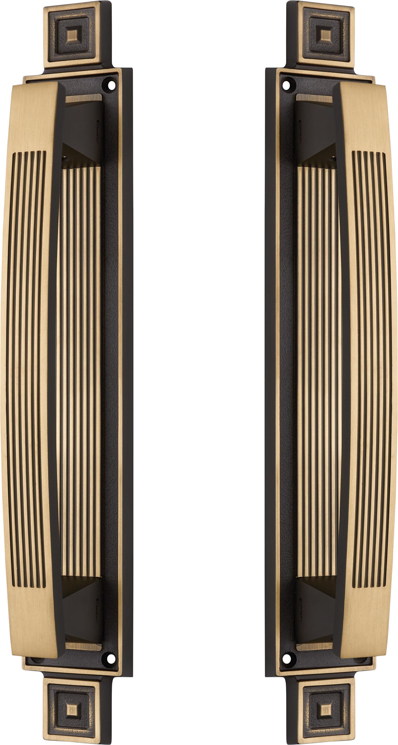 Paar Bügelgriffe auf Schild art.1055 - Linea Calì