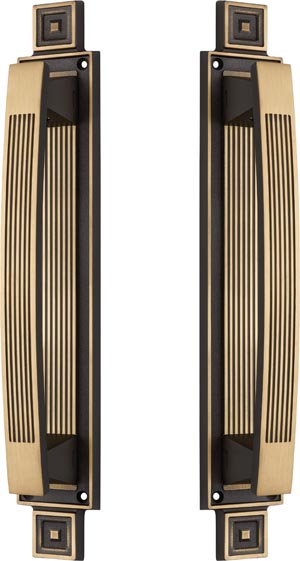 Paar Bügelgriffe auf Schild art.1055 - Linea Calì