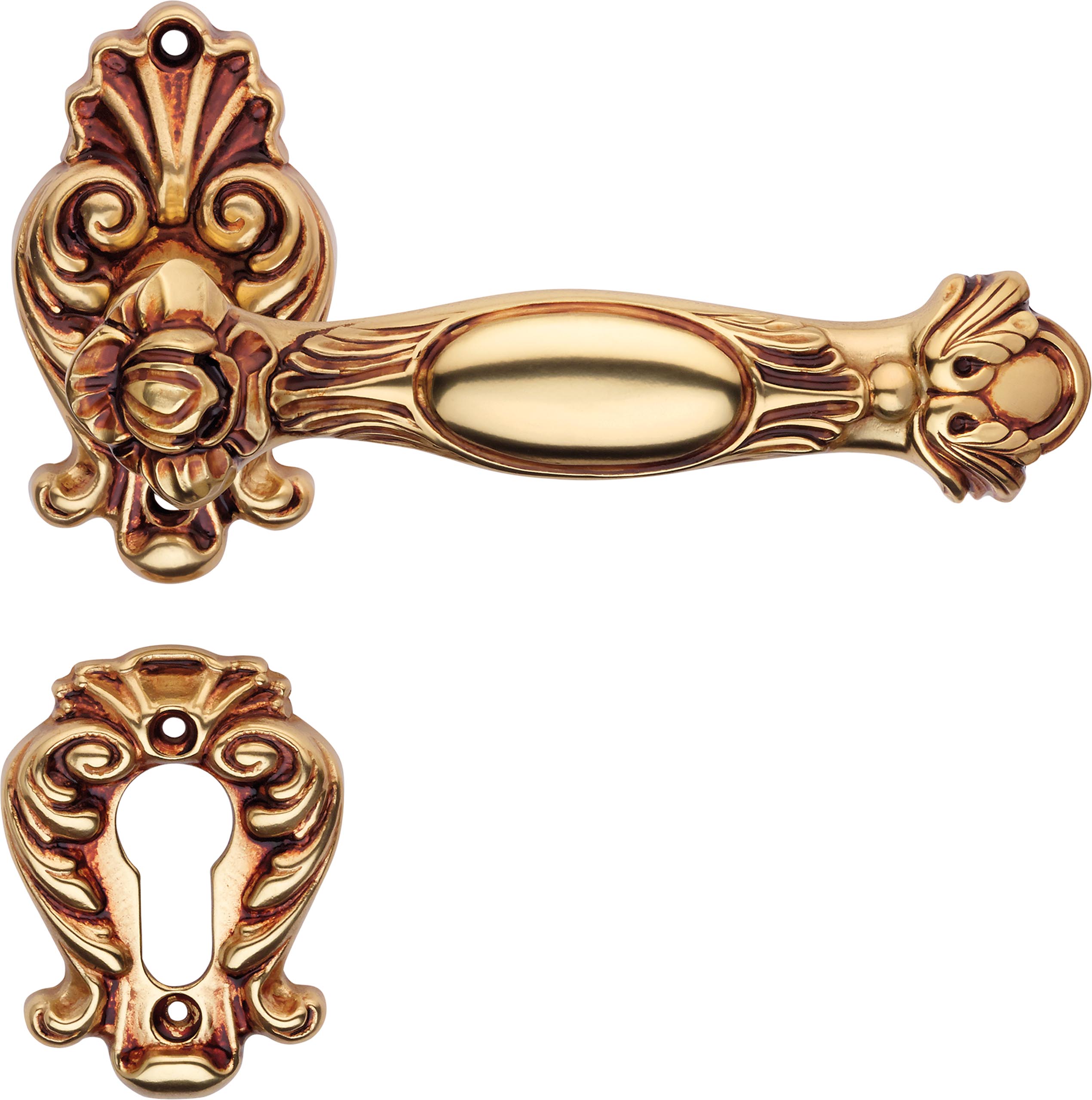 Дверная ручка Small на розетке art.015 - Linea Calì