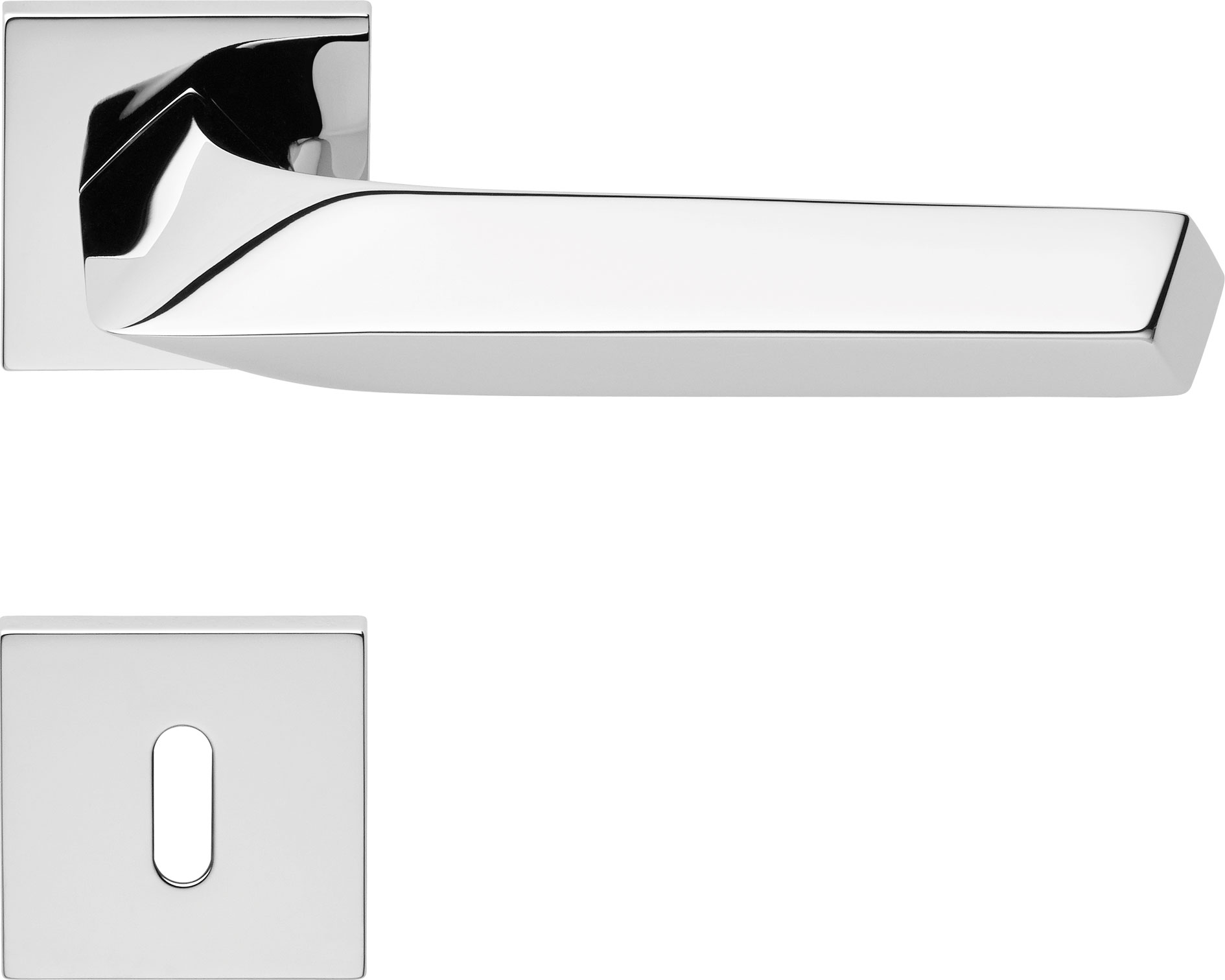 Дверная ручка на уменьшенной розетке art.024 - Linea Calì