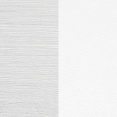 Chrom satynowy + biały matowy RAL 9016