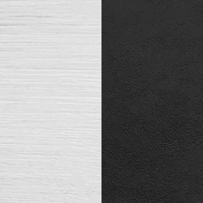 Chrom satynowy + czarny matowy RAL 9005